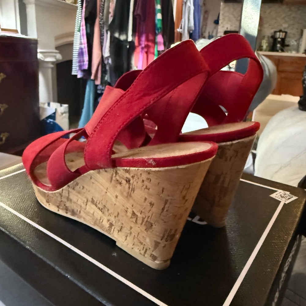 American Eagle Outfitters Wedge Sandals Size 8 - Picture 5 of 7